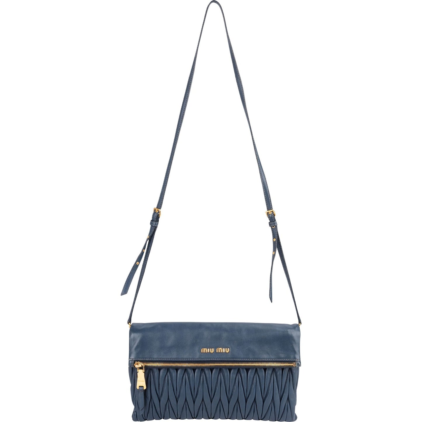 Miu Miu Matelassé Nappa Leather Flap Crossbody Bag