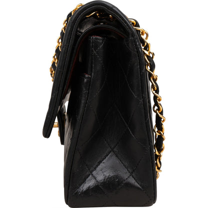 Chanel Quilted Lambskin Medium 24K Gold Double Flap Shoulder Bag