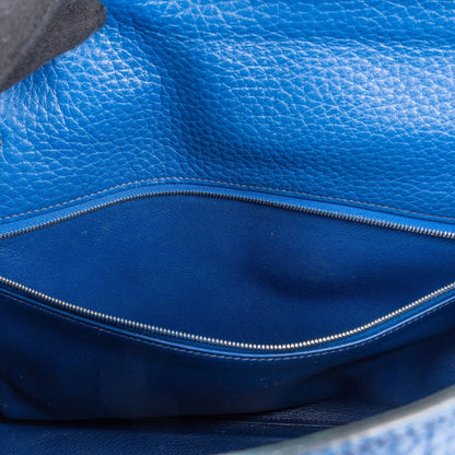 Hermès Bleu Togo Leather Kelly Retourne 35 Handbag