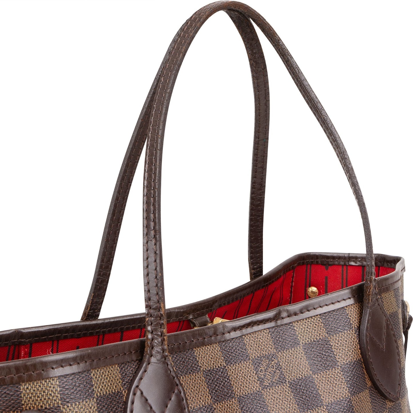 Louis Vuitton Monogram Damier Ebene Canvas Neverfull PM Shoulder Bag