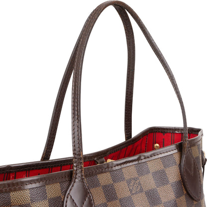Louis Vuitton Monogram Damier Ebene Canvas Neverfull PM Shoulder Bag