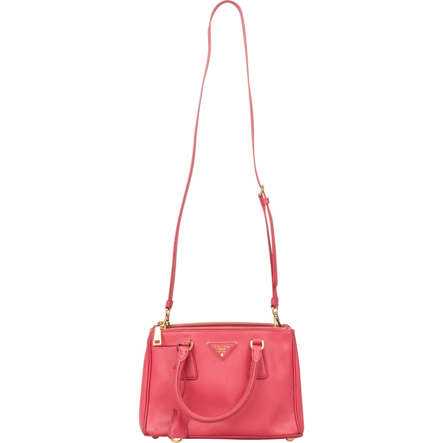 Prada Saffiano Leather Small Galleria Tote Handbag