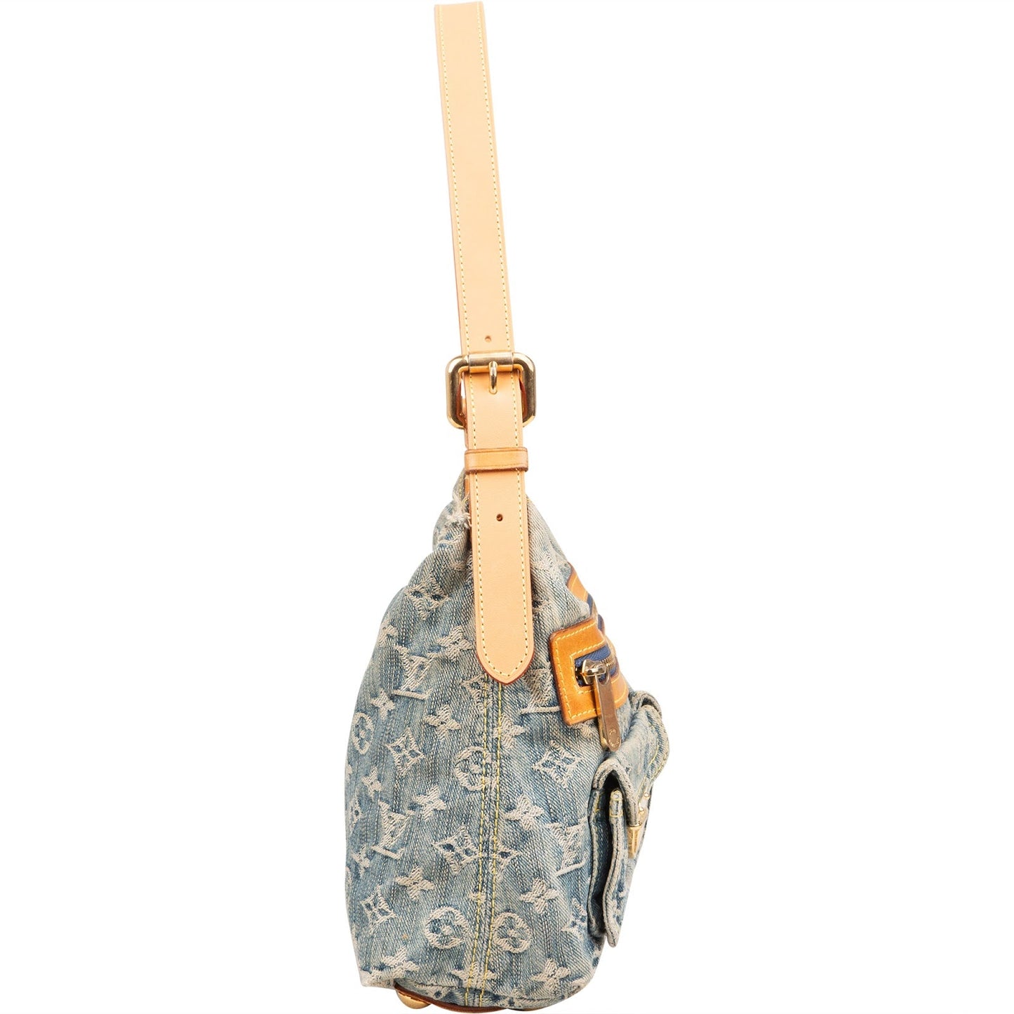 Louis Vuitton Monogram Denim Baggy PM Shoulder Bag