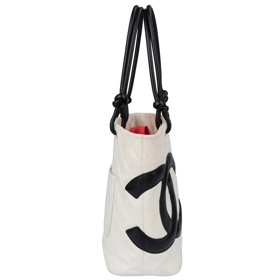 Chanel Quilted Bicolor Lambskin Cambon Handbag