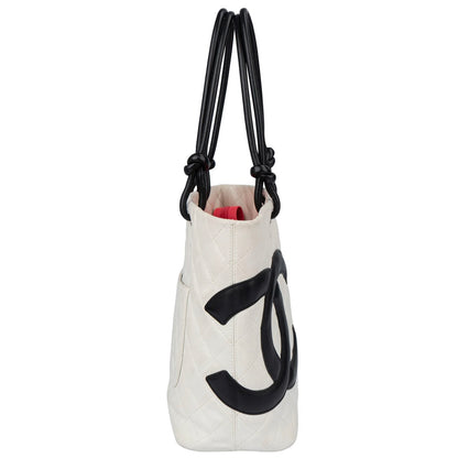 Chanel Quilted Bicolor Lambskin Cambon Handbag