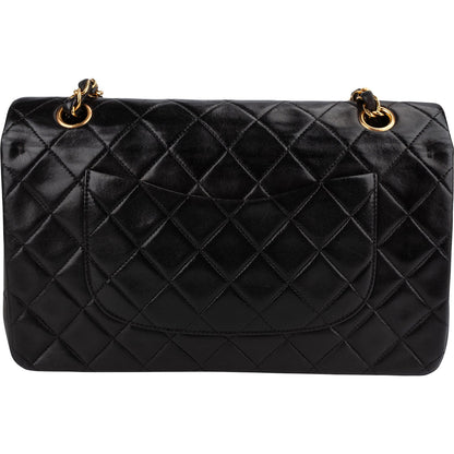 Chanel Quilted Lambskin 24K Gold Medium Double Flap Shoulder Bag