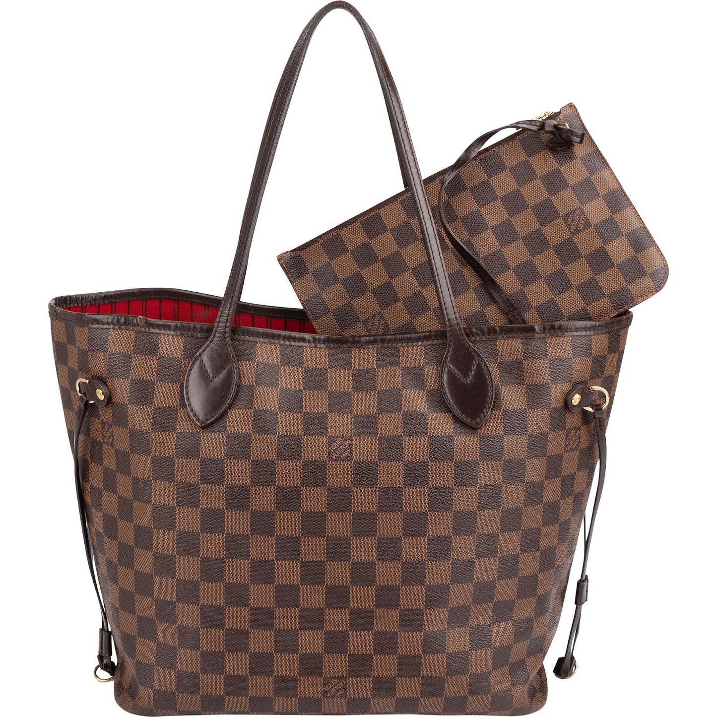 Louis Vuitton Monogram Damier Ebene Canvas Neverfull MM Shoulder Bag