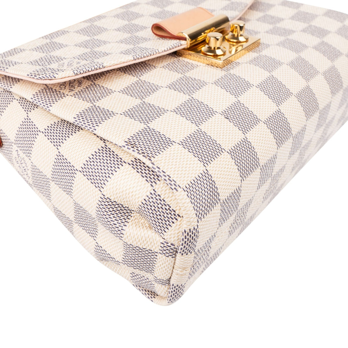 Louis Vuitton Monogram Damier Azur Canvas Crossette Handbag
