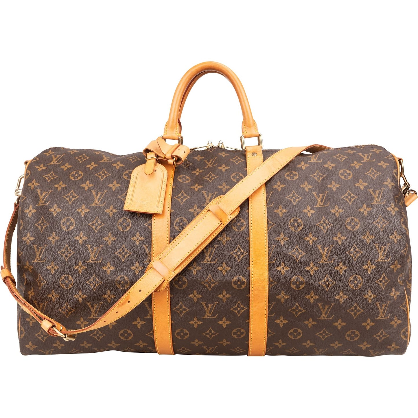 Louis Vuitton Monogram Canvas Keepall 55 Bandoulière Travel Bag