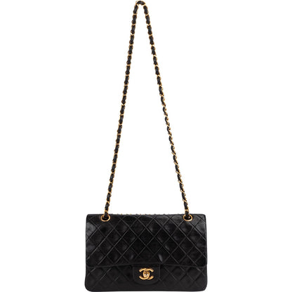 Chanel Quilted Lambskin 24K Gold Medium Double Flap Shoulder Bag