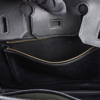 Hermès Noir Swift Leather Birkin 30 Handbag