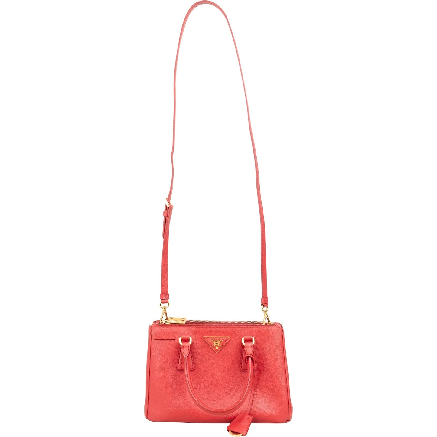 Prada Saffiano Leather Small Galleria Handbag