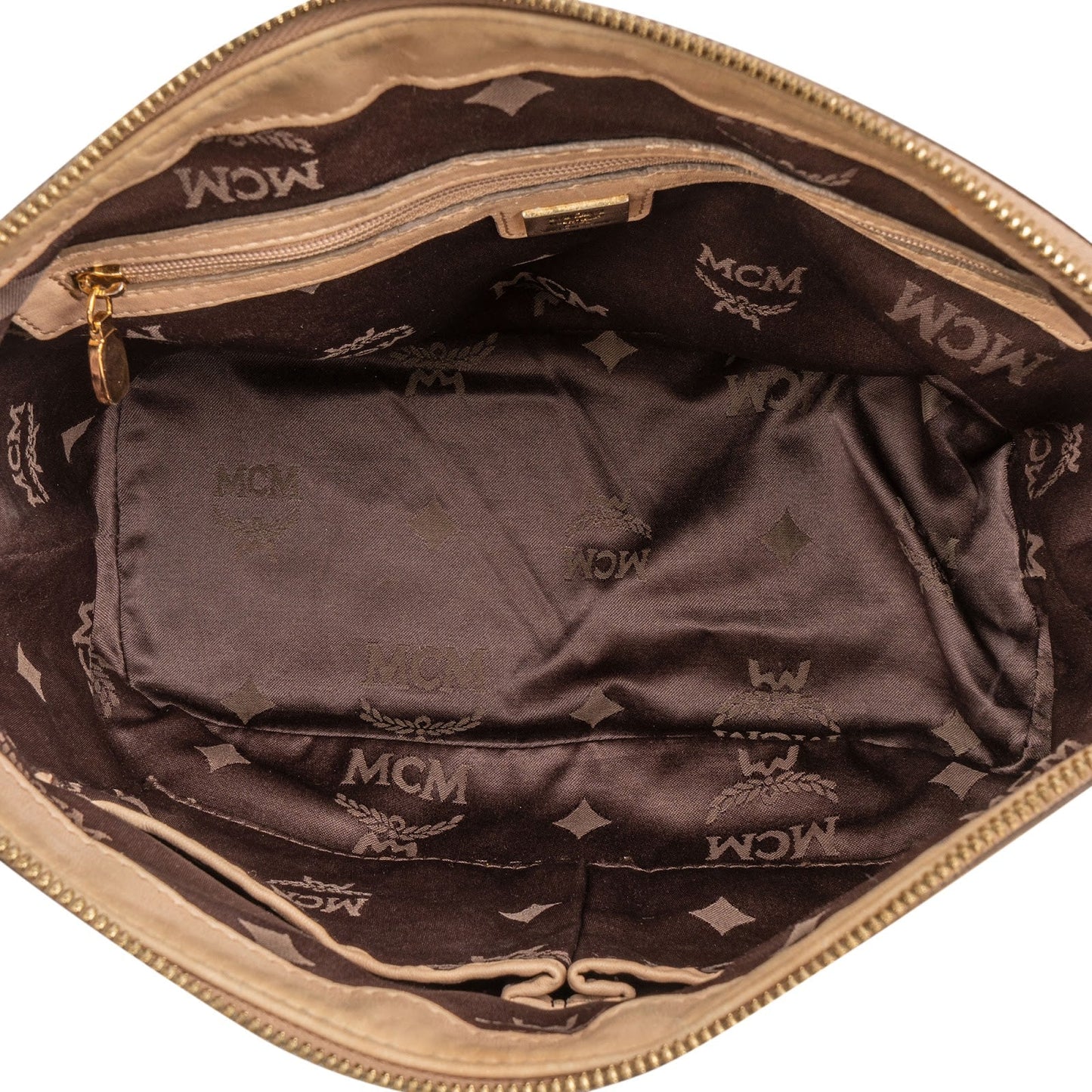 MCM Monogram Visetos Shopper Tote Shoulder Bag
