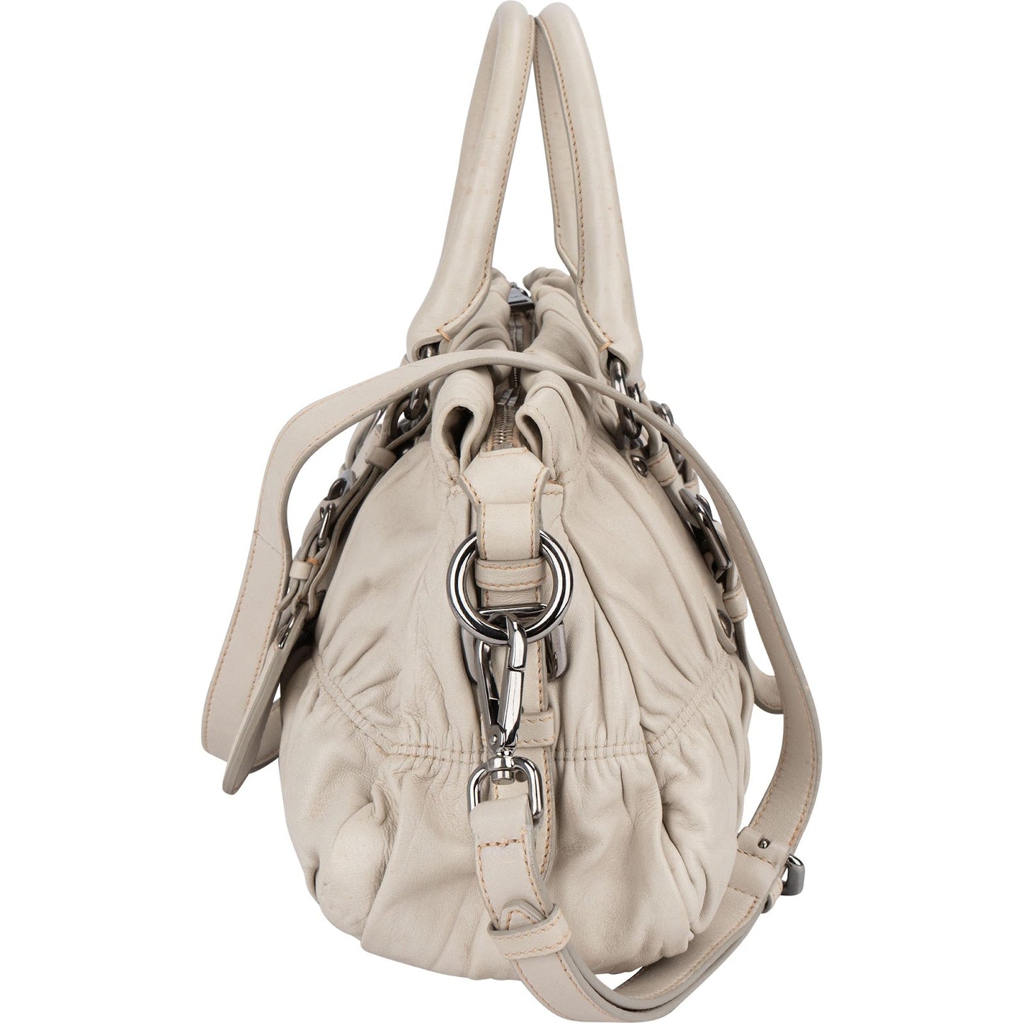 Prada Nappa Gaufre Leather Satchel Handbag