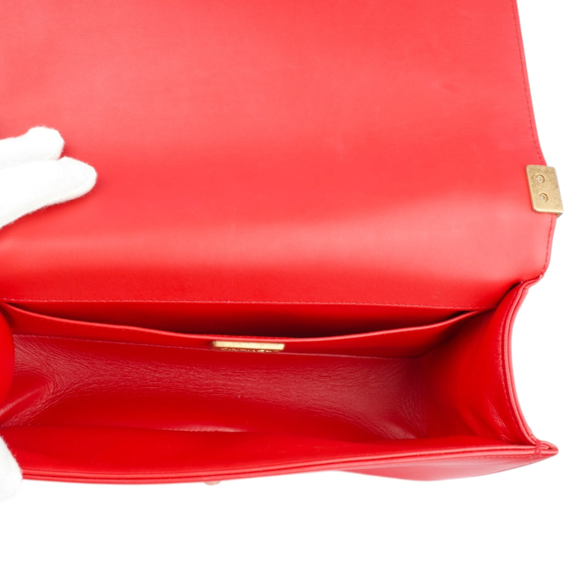 Chanel Boy Red Phyton Leather Limited Edition Bag