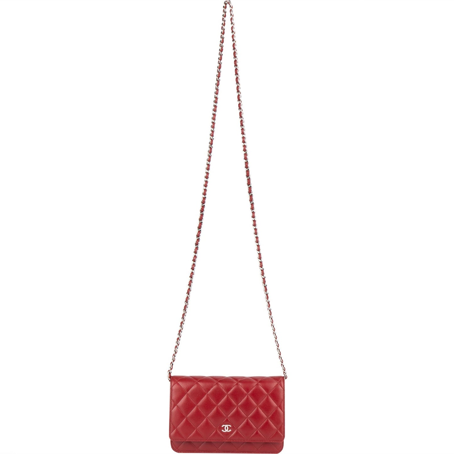 Chanel Quilted Lambskin Wallet On Chain Crossbody Bag