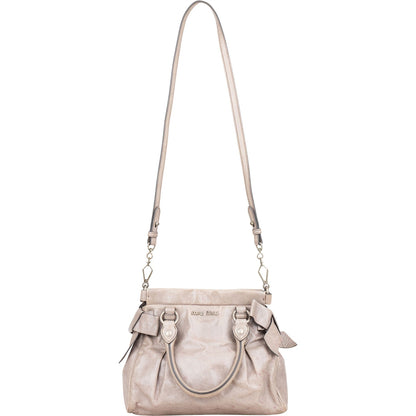 Miu Miu Vitello Lux City Handbag