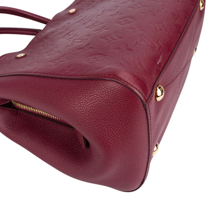 Louis Vuitton Leather Monogram Empreinte Montaigne MM Handbag