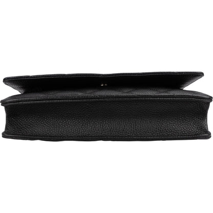 Chanel Quilted Caviar Leather Wallet on Chain Crossbody Bag