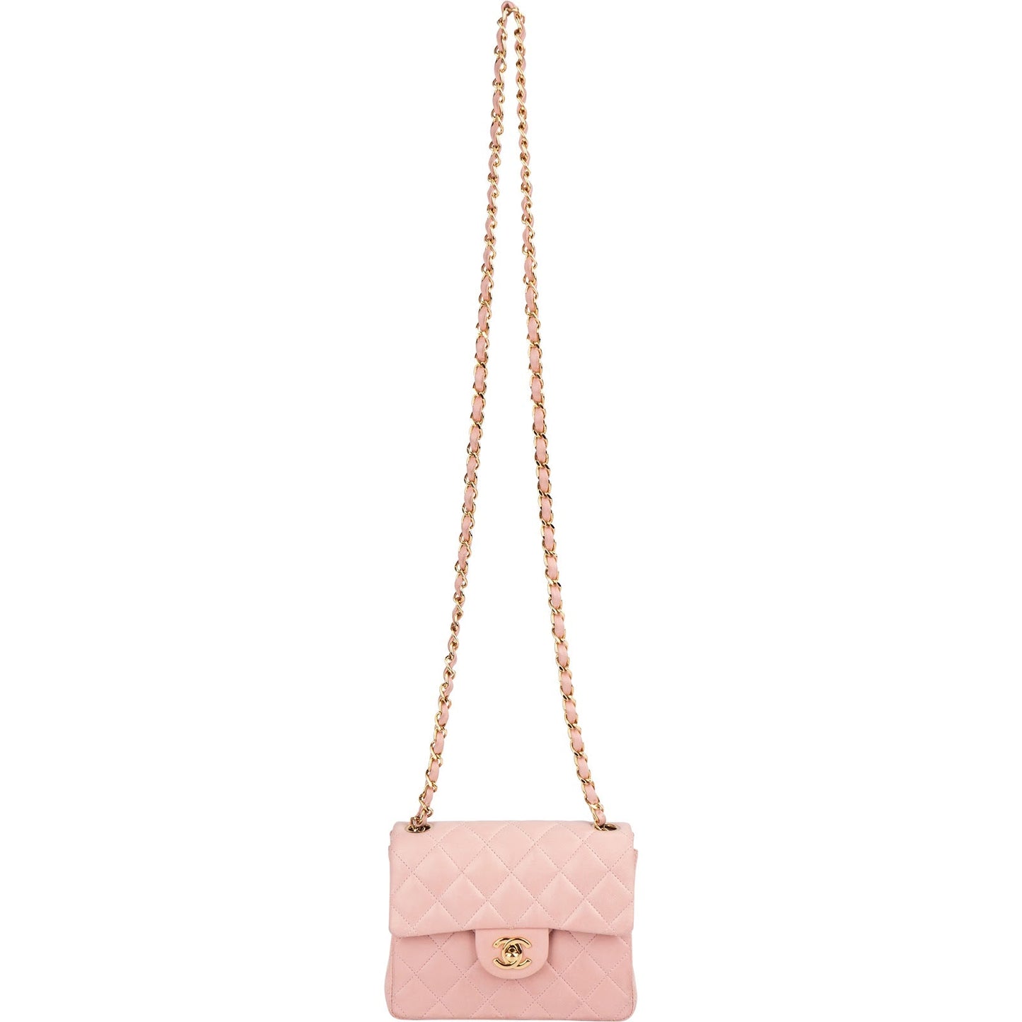 Chanel Quilted Lambskin 24K Gold Single Flap Crossbody Bag