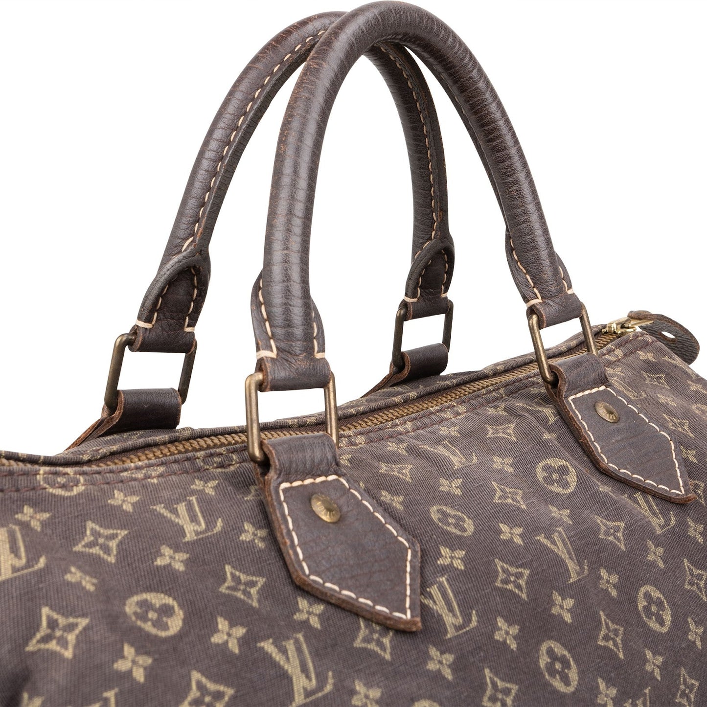 Louis Vuitton Mini Lin Monogram Speedy 30 Handbag
