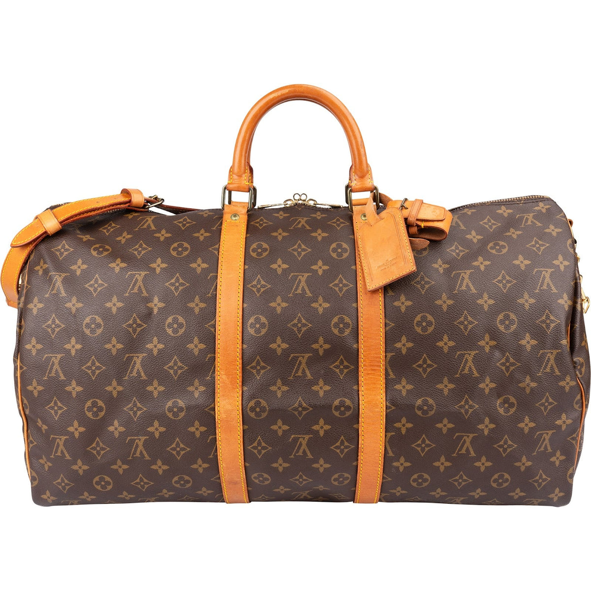 Louis Vuitton Monogram Canvas Keepall 55 Bandoulière Travel Bag