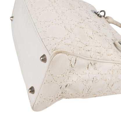 Christian Dior Woven Leather Lady Dior Handbag