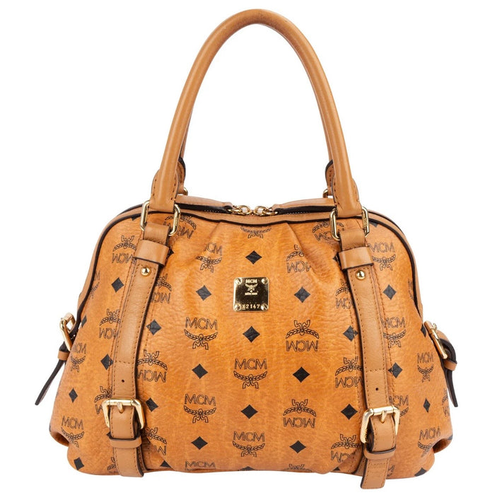 MCM Monogram Visetos Ella Boston Handbag