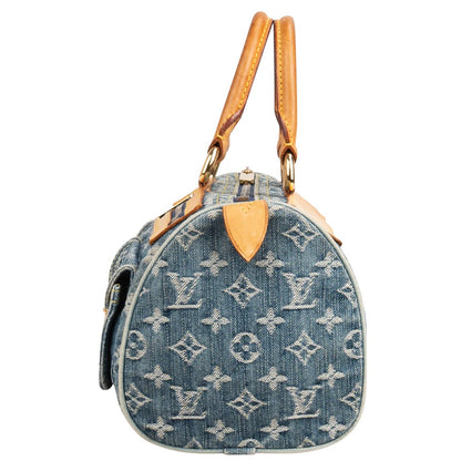 Louis Vuitton Denim Monogram Neo Speedy 30 Handbag