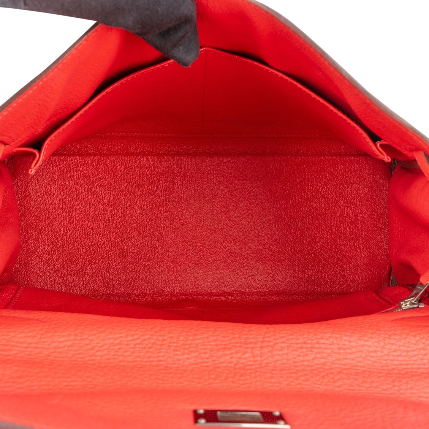 Hermès Grained Togo Leather Palladium Kelly Retourne 32 Handbag