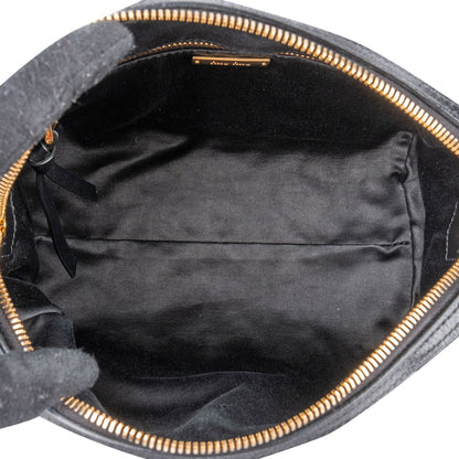 Miu Miu Vitello Shine Lux Stitched Small Bauletto Handbag