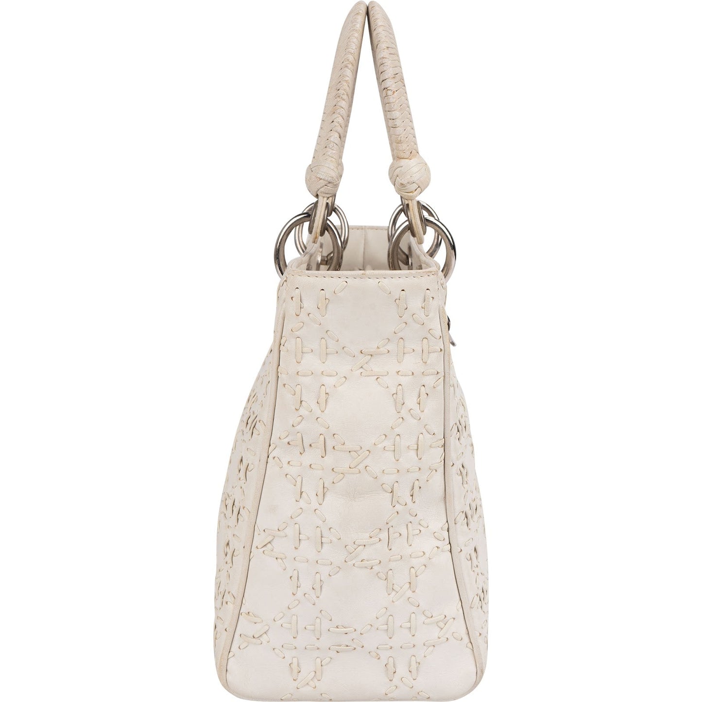 Christian Dior Woven Leather Lady Dior Handbag