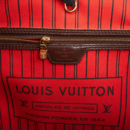 Louis Vuitton Monogram Damier Ebene Canvas Neverfull MM Shoulder Bag