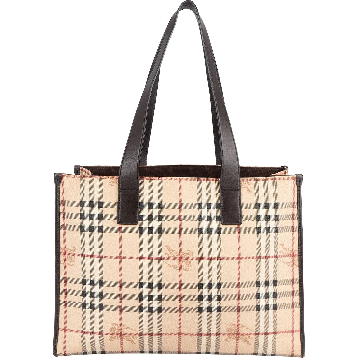 Burberry Haymarket Check Tote Shoulder Bag