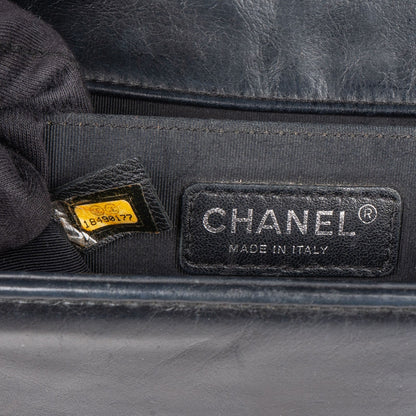 Chanel Aged Quilted Calfskin Medium Boy Crossbody Bag