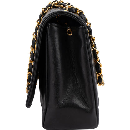 Chanel Quilted Lambskin 24K Gold Single Flap Crossbody Bag