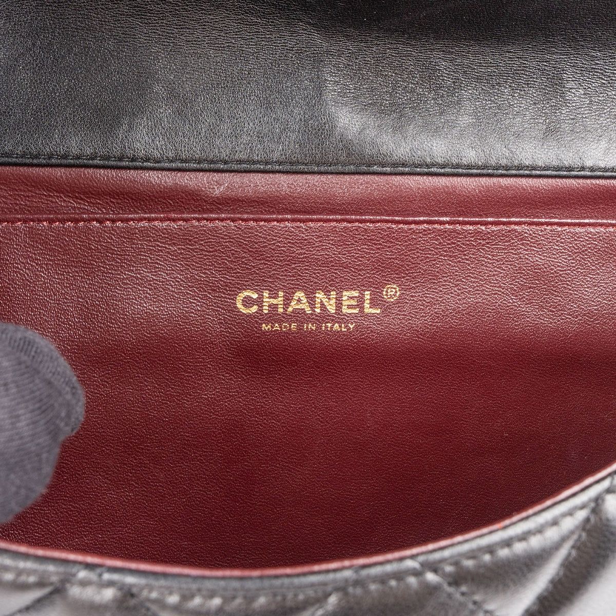 Chanel Quilted Lambskin Medium Single Flap Shoulder Bag