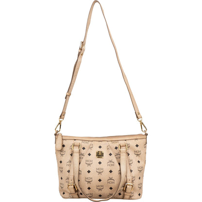 MCM Monogram Visetos Shopper Tote Shoulder Bag