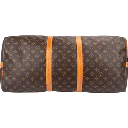 Louis Vuitton Monogram Canvas Keepall 55 Bandoulière Travel Bag