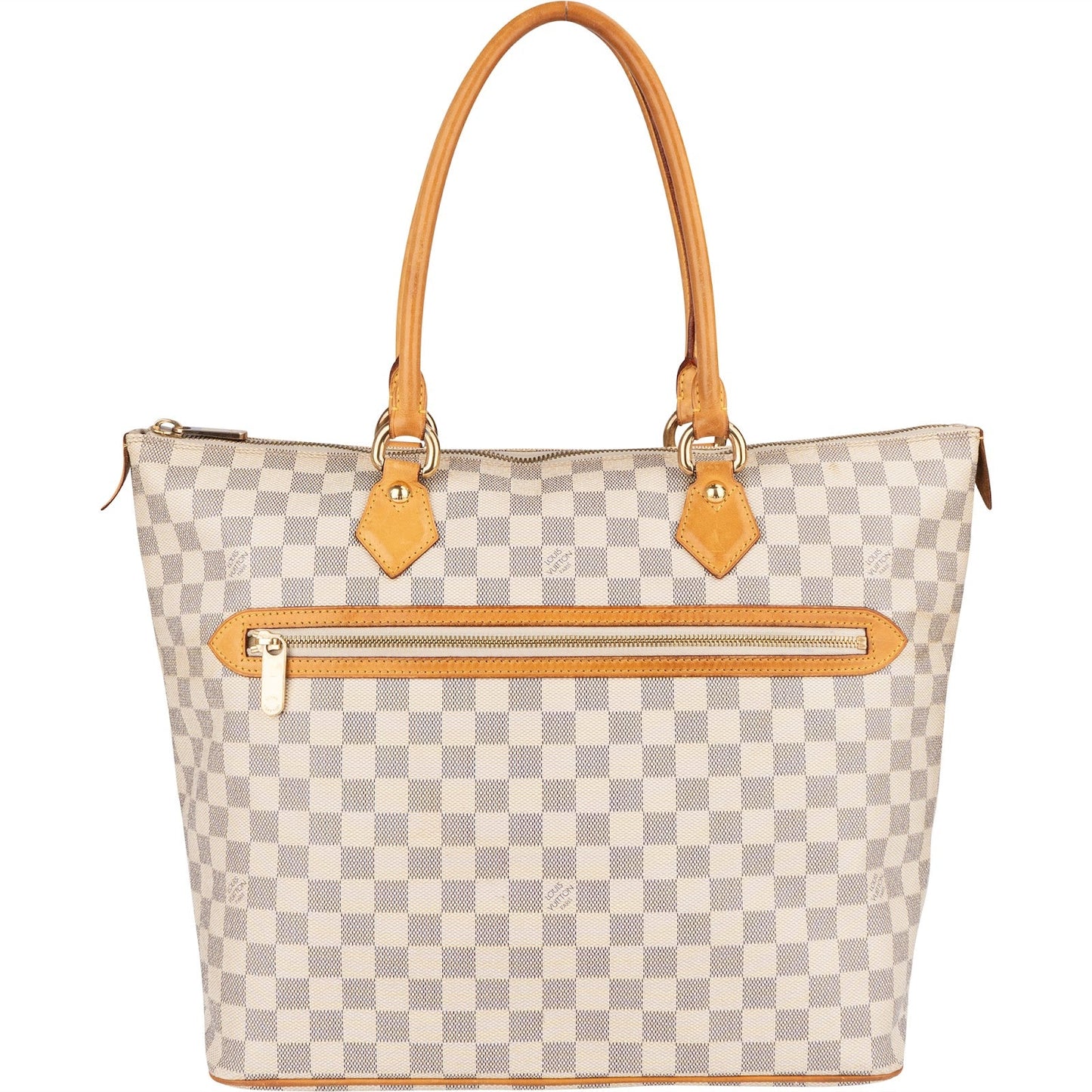 Louis Vuitton Monogram Damier Azur Canvas Saleya GM Tote Shoulder Bag