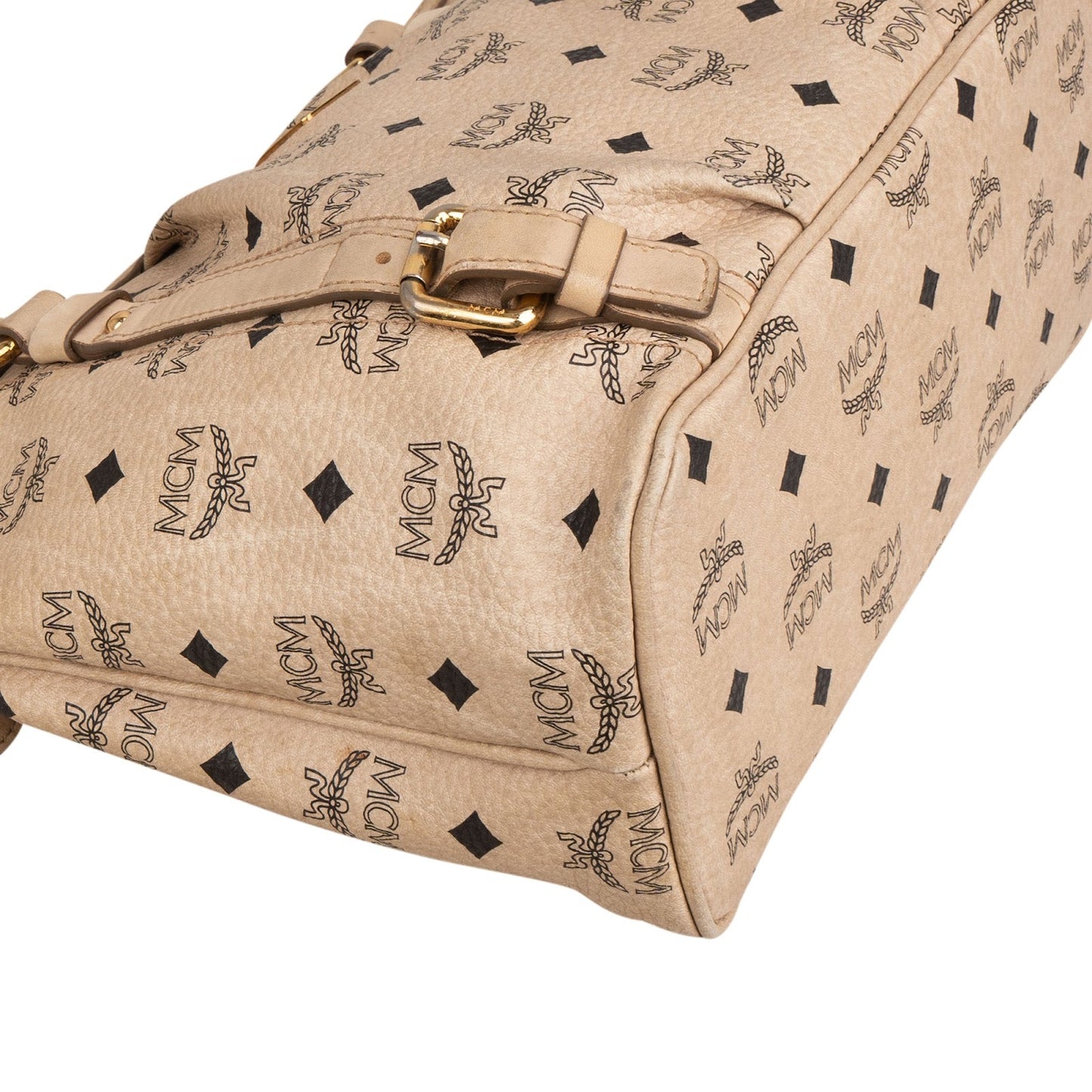 MCM Monogram Visetos Shopper Tote Shoulder Bag