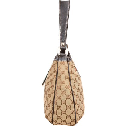 Gucci Monogram GG Web Stripe Shoulder Bag