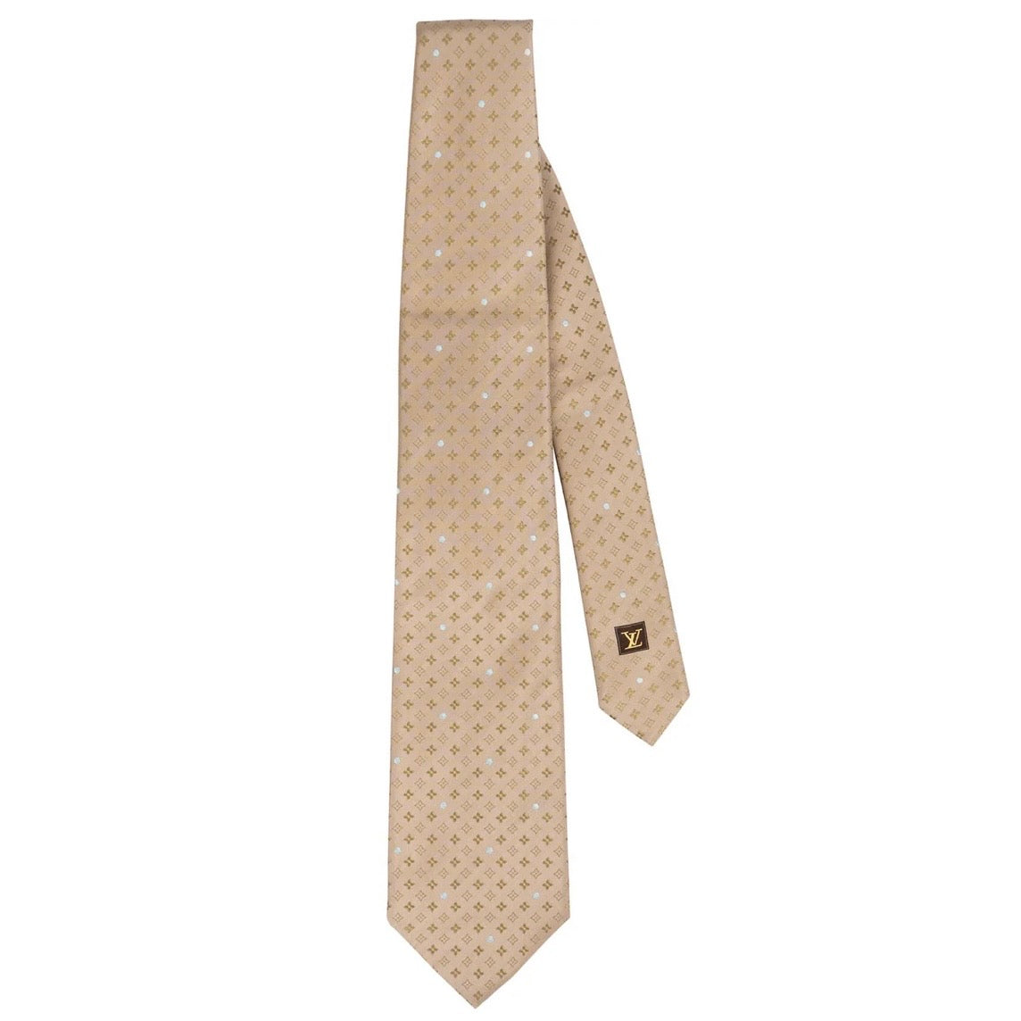 Louis Vuitton Blason Dots Canvas Monogram Silk Tie