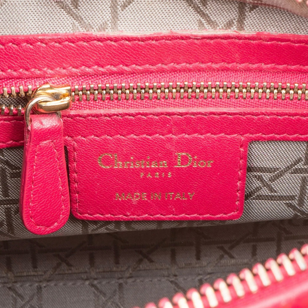 Christian Dior Quilted Leather Lady Dior Handbag