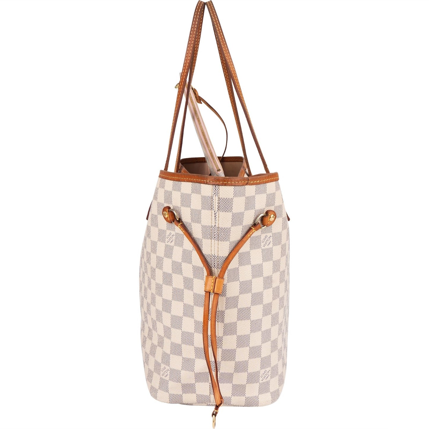 Louis Vuitton Monogram Damier Azur Neverfull MM Shoulder Bag