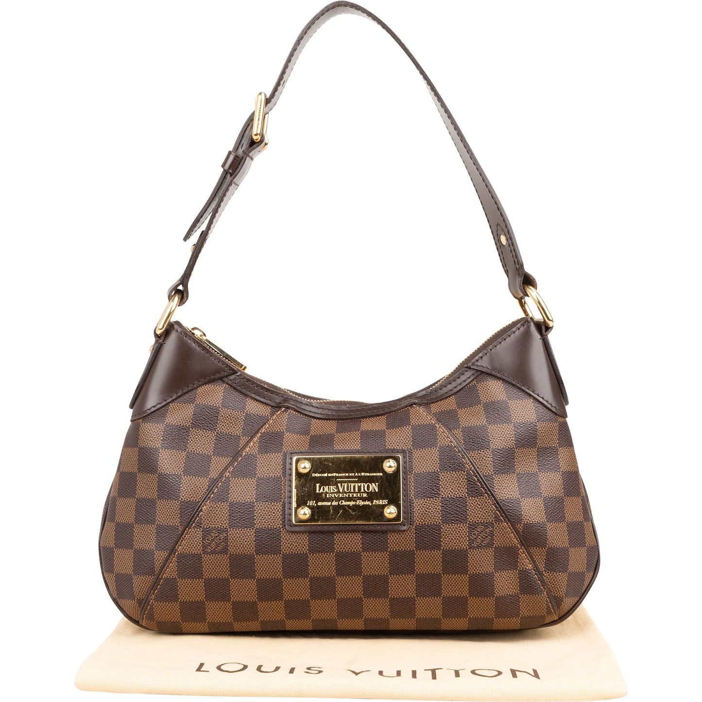 Louis Vuitton Monogram Damier Ebene Thames PM Shoulder Bag