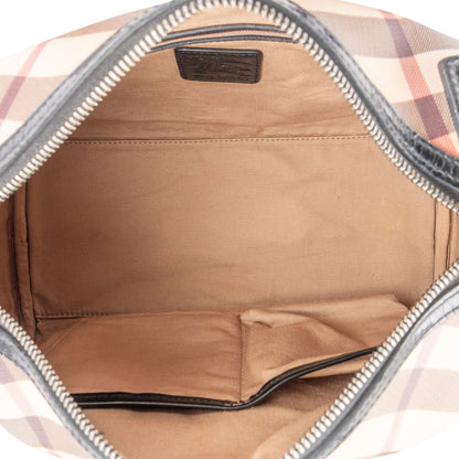 Burberry Nova-Check Monogram Boston Handbag