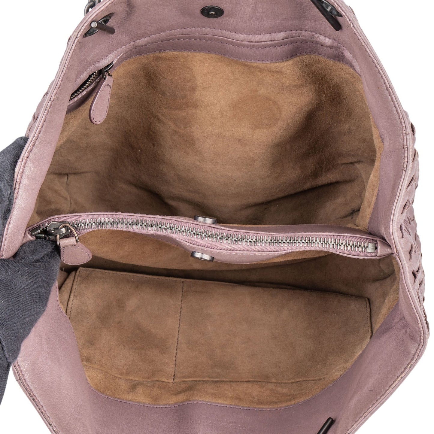 Bottega Veneta Intrecciato Leather Chain Tote Shoulder Bag