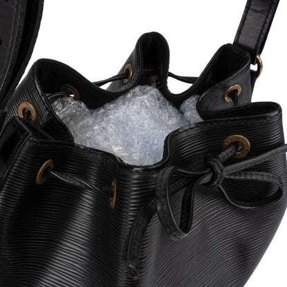 Louis Vuitton Noir Epi Leather Sac Noé Petit Shoulder Bag