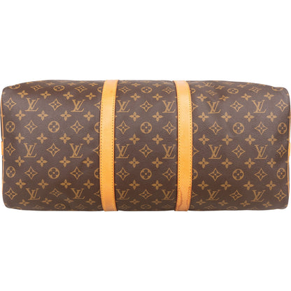 Louis Vuitton Monogram Canvas Keepall 50 Bandoulière Travel Bag